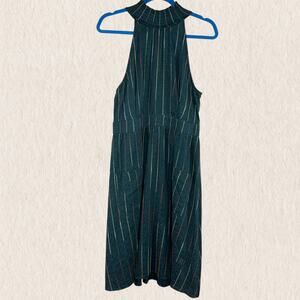 Anthropologie Moon River Stripe High Neck Sleeveless Boho Dress Size L - Indie